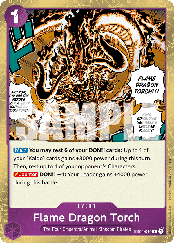 Flame Dragon Torch EB04-040 One Piece Card Game