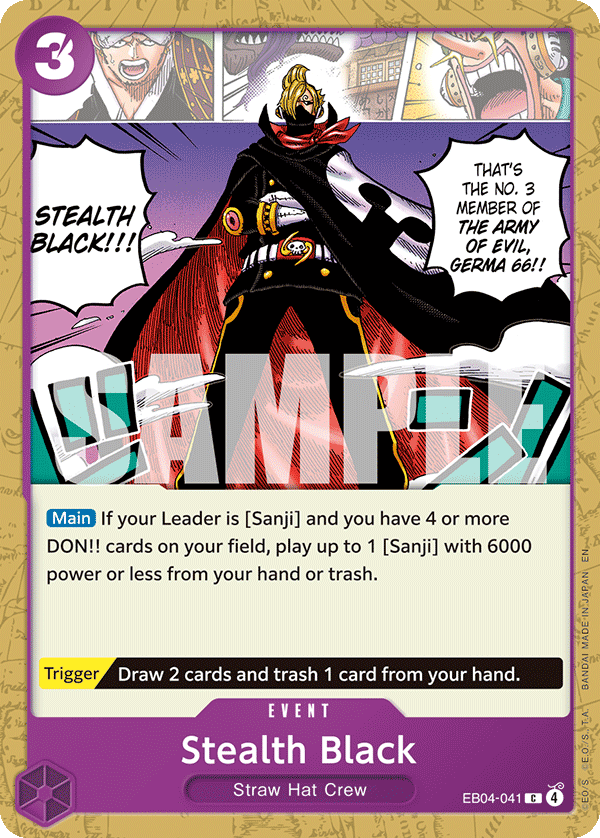 Stealth Black EB04-041 One Piece Card Game