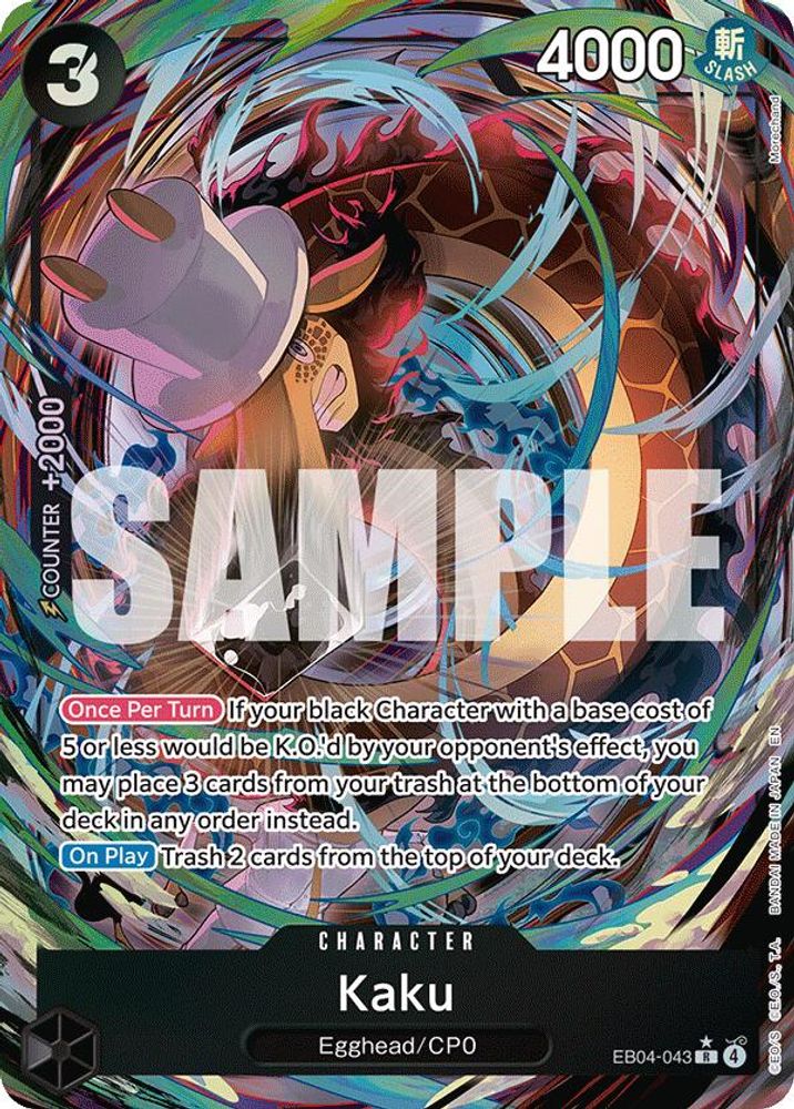 Kaku [Alternate Art] EB04-043 One Piece Card Game