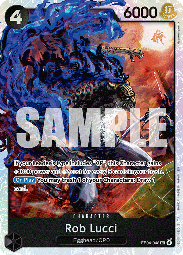 Rob Lucci [Alternate Art] JP EB04-048 One Piece Card Game