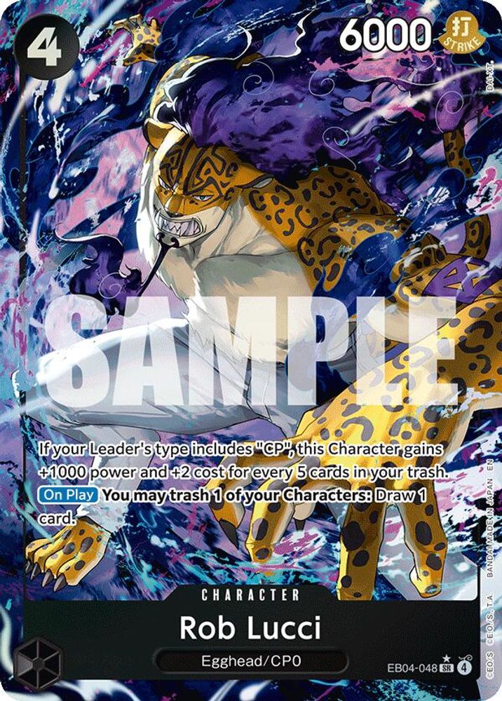 Rob Lucci [Alternate Art] EB04-048 One Piece Card Game