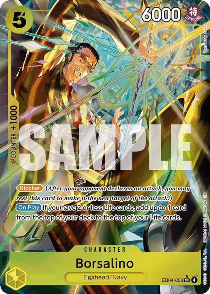 Borsalino [Alternate Art] EB04-058 One Piece Card Game