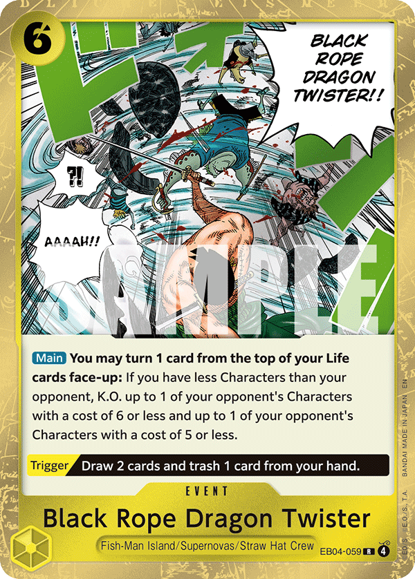 Black Rope Dragon Twister EB04-059 One Piece Card Game