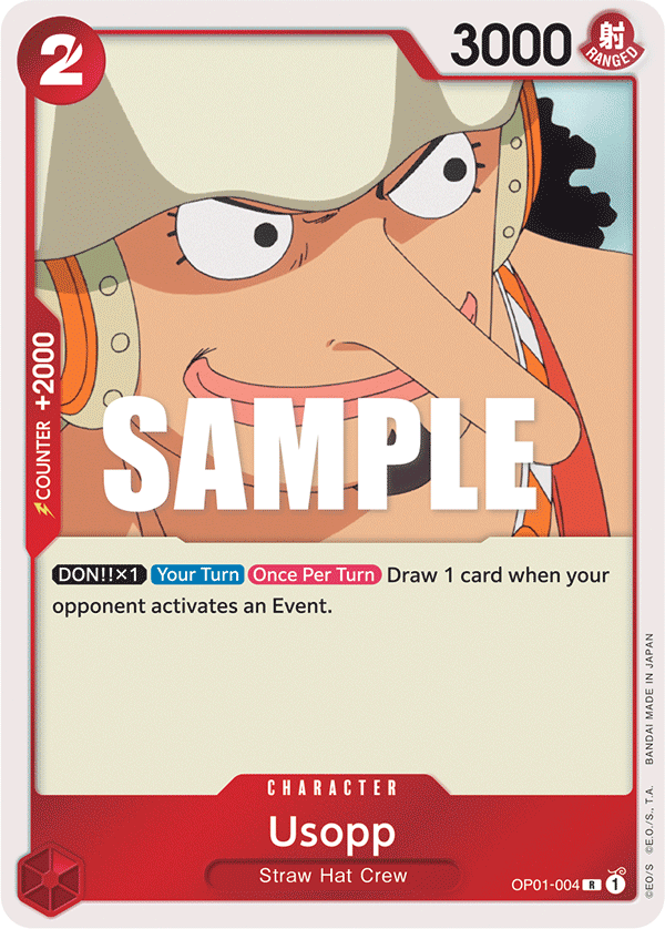 Usopp OP01-004 One Piece Card Game
