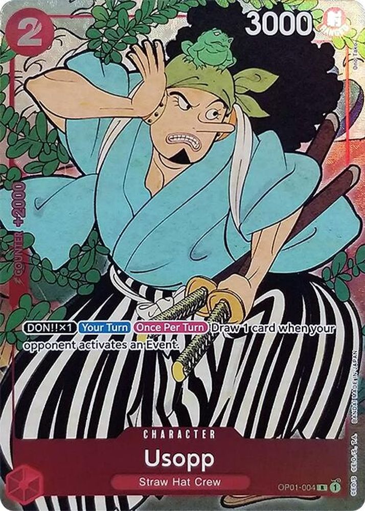 Usopp [1st Anniversary] OP01-004 One Piece Card Game