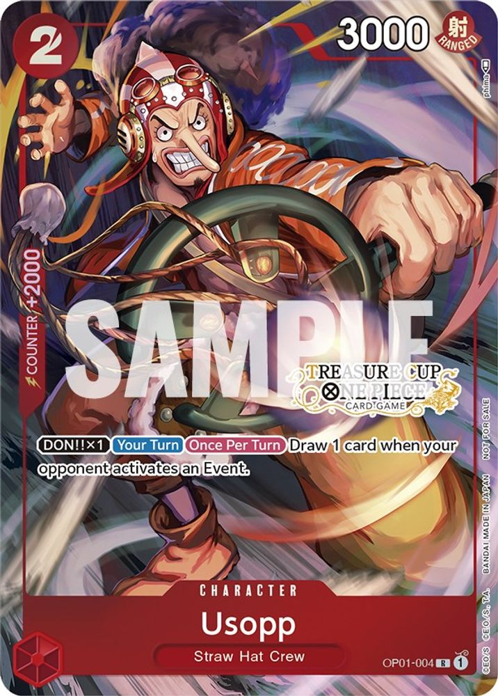 Usopp [Treasure Cup] OP01-004 One Piece Card Game