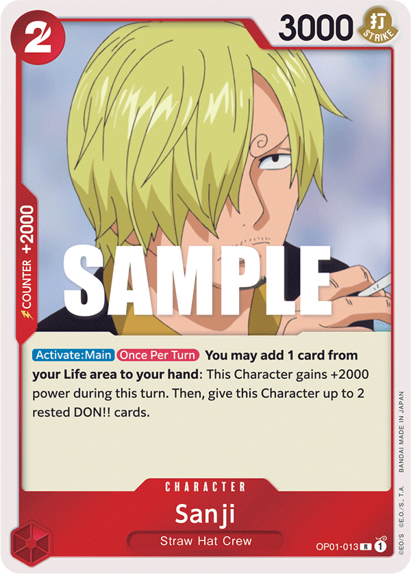 Sanji [25th Anniversary] JP OP01-013 One Piece Card Game