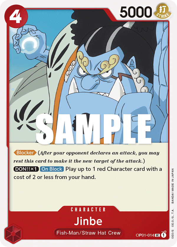 Jinbe [Errata] OP01-014 One Piece Card Game