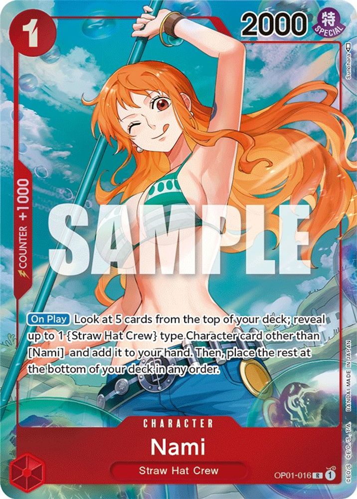 Nami [Alternate Art Errata] OP01-016 One Piece Card Game