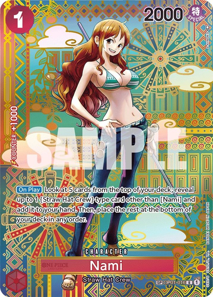 Nami [Special Alternate Art] OP01-016 One Piece Card Game