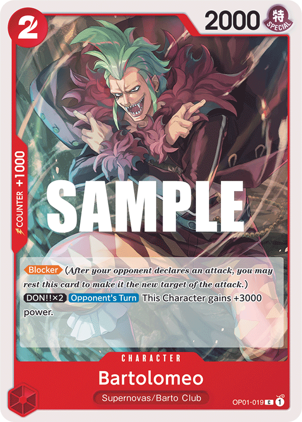 Bartolomeo OP01-019 One Piece Card Game