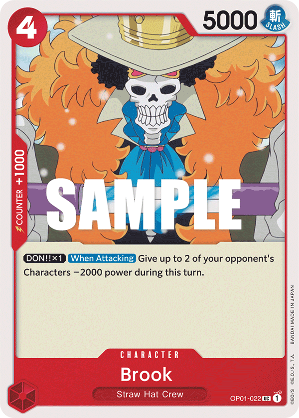 Brook [25th Anniversary] JP OP01-022 One Piece Card Game