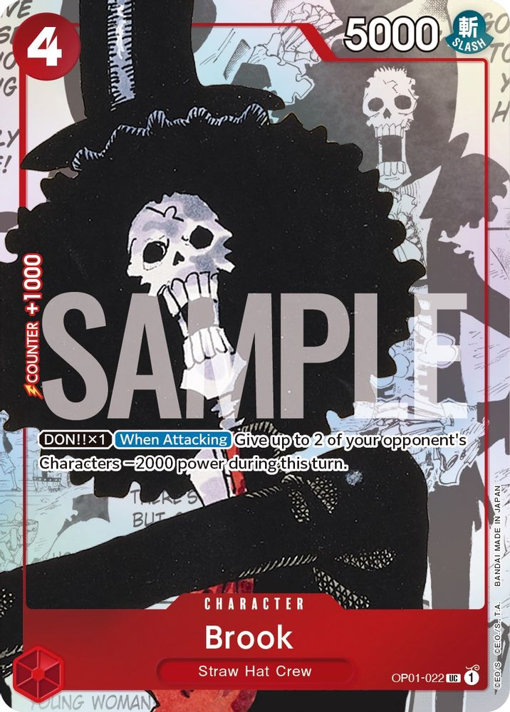 Brook [Alternate Art] OP01-022 One Piece Card Game