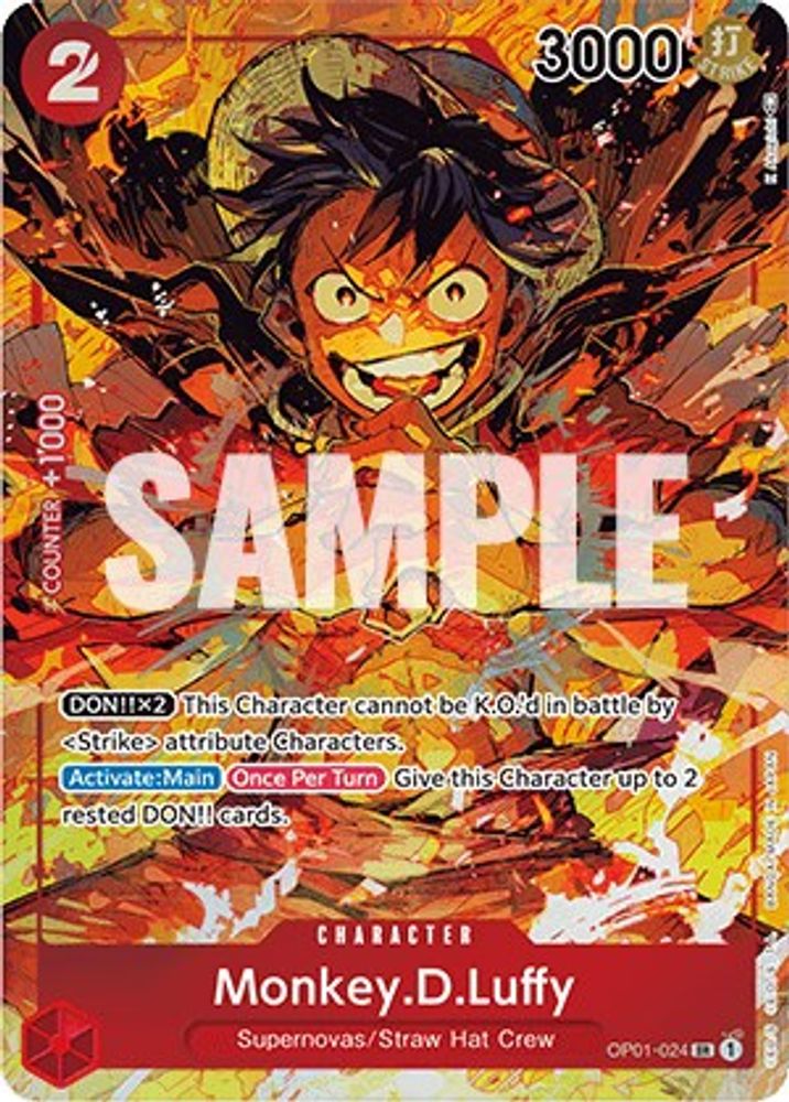 Monkey.D.Luffy [Alternate Art] OP01-024 One Piece Card Game