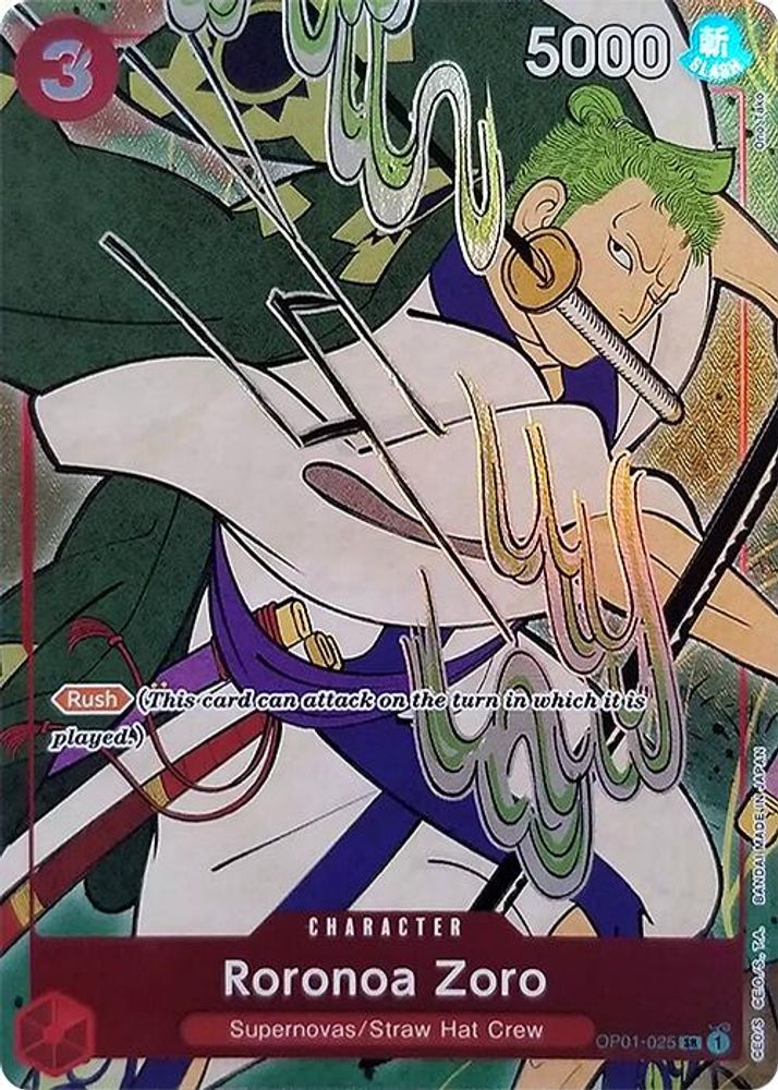 Roronoa Zoro [1st Anniversary] OP01-025 One Piece Card Game