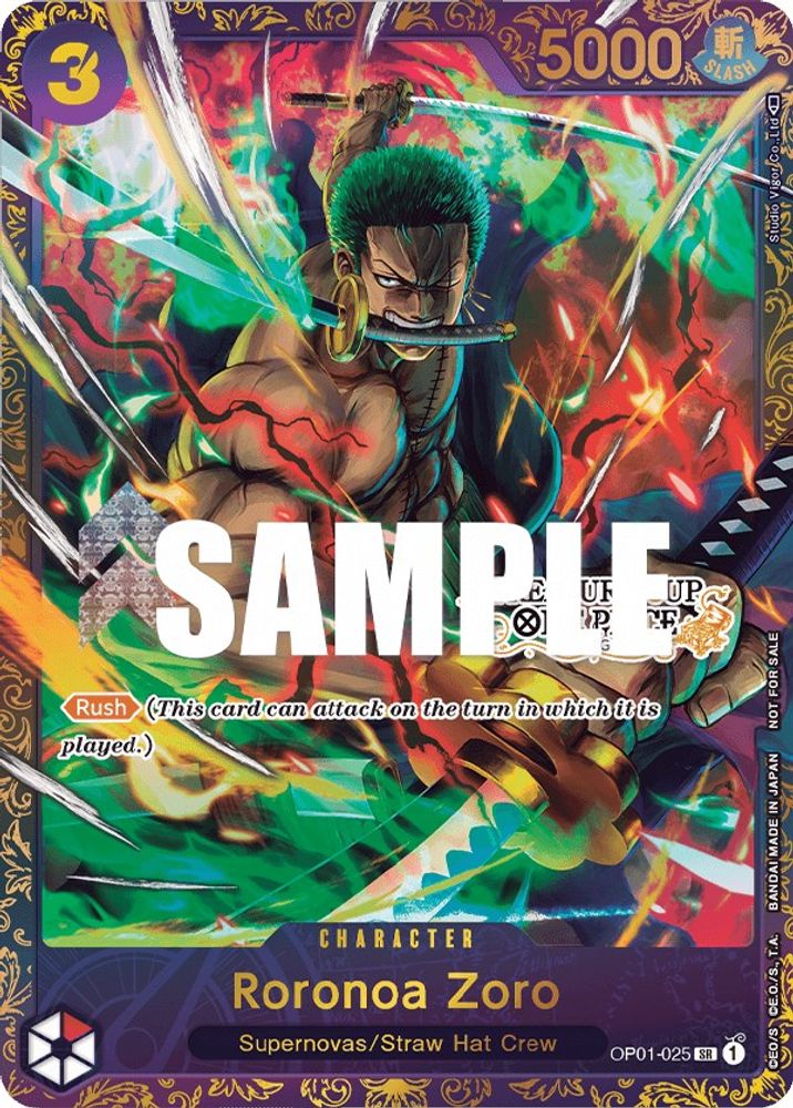 Roronoa Zoro [Top 8] OP01-025 One Piece Card Game