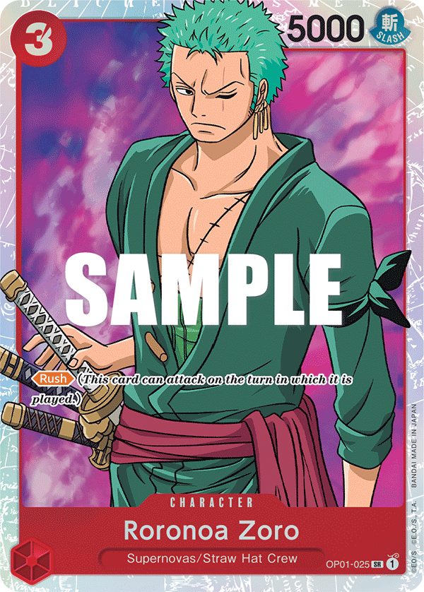 Roronoa Zoro [Ultra Deck: The Three Captains] OP01-025 One Piece Card Game