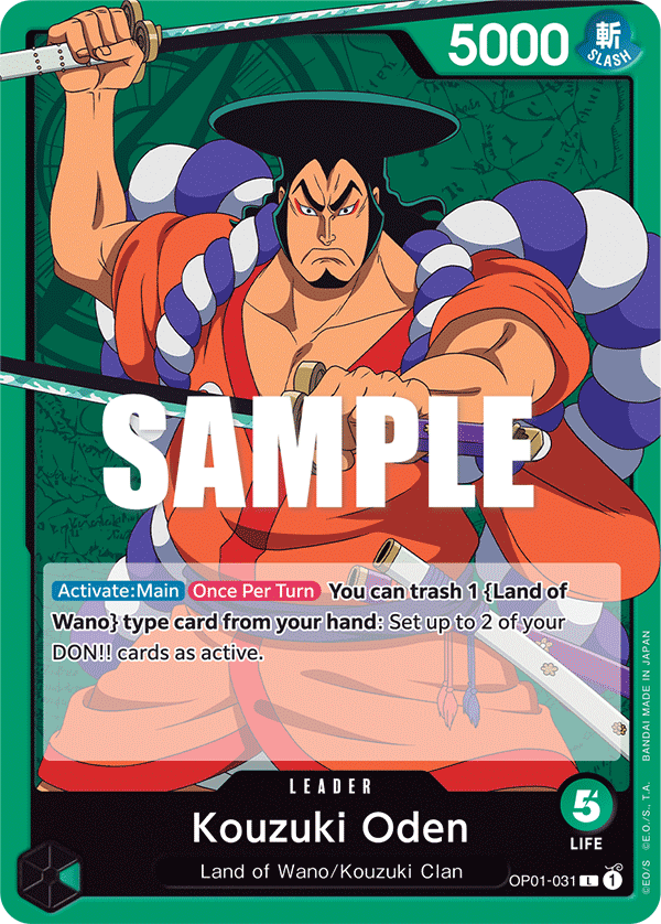Kouzuki Oden OP01-031 One Piece Card Game