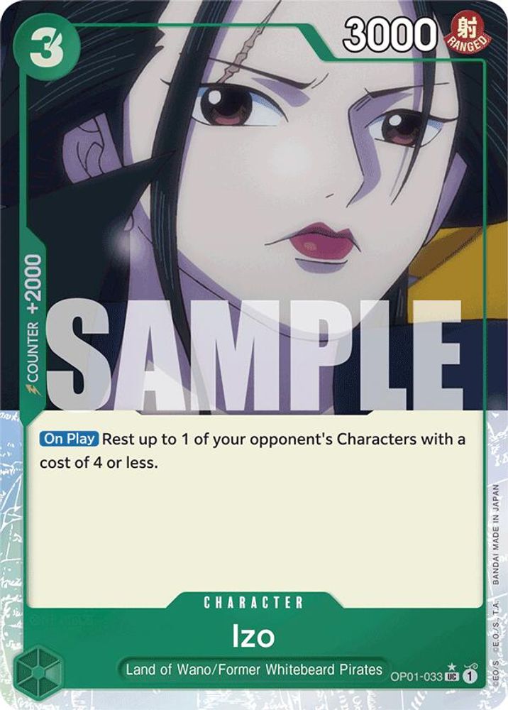 Izo [Alternate Art PRB01] OP01-033 One Piece Card Game