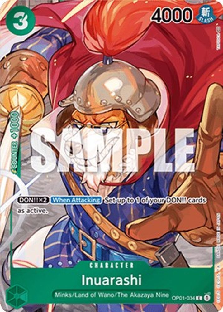 Inuarashi [Box Topper] OP01-034 One Piece Card Game