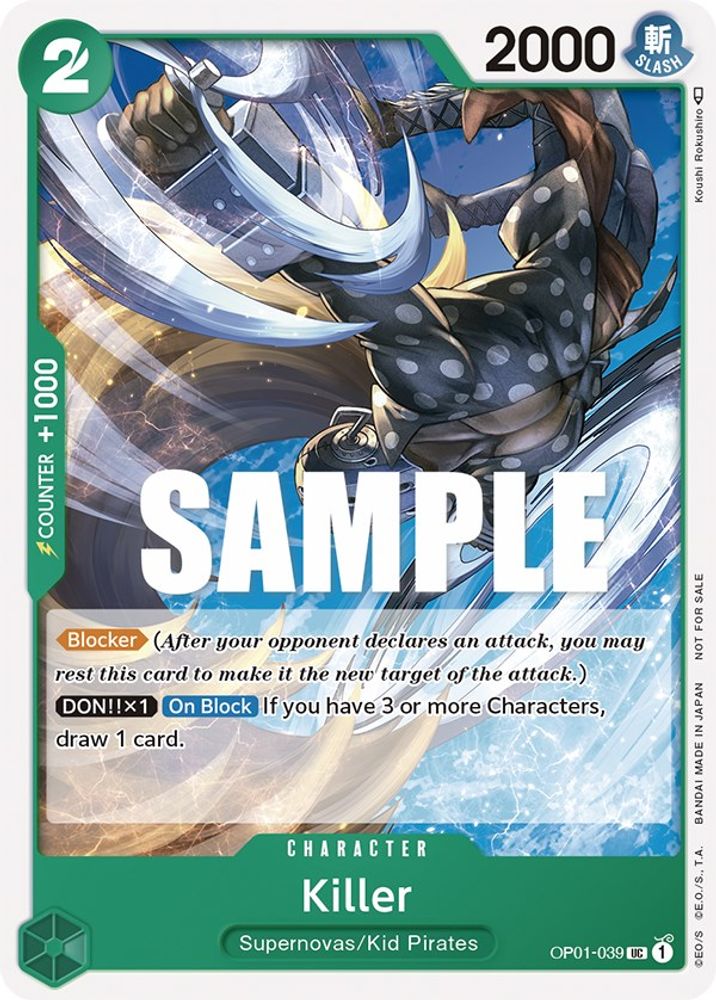 Killer [Promotion] OP01-039 One Piece Card Game