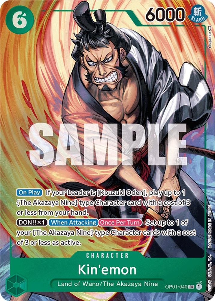 Kin'emon [Alternate Art] OP01-040 One Piece Card Game