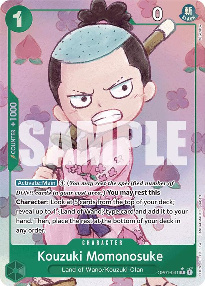 Kouzuki Momonosuke [Alternate Art PRB01] OP01-041 One Piece Card Game
