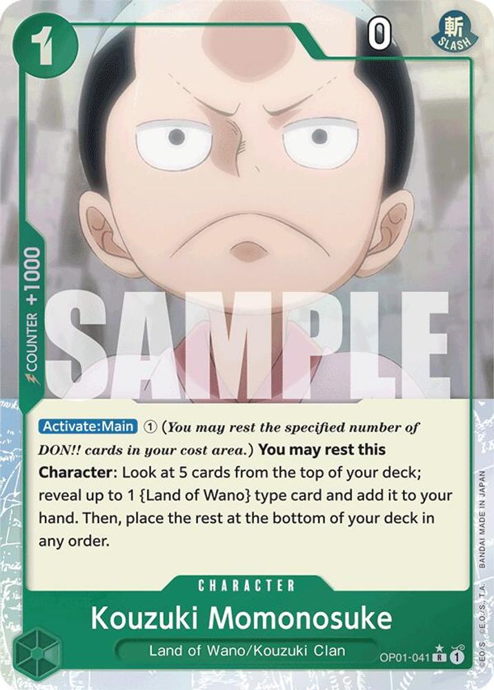 Kouzuki Momonosuke [Extended Art PRB01] OP01-041 One Piece Card Game