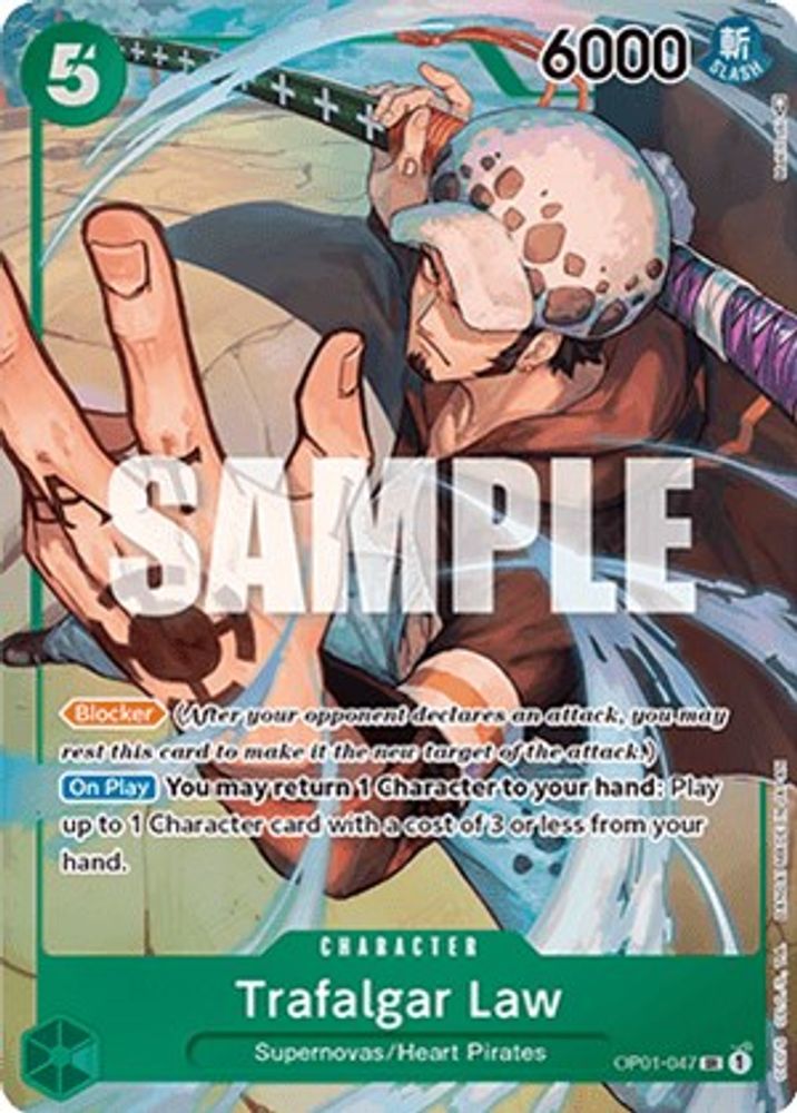 Trafalgar Law [Alternate Art] OP01-047 One Piece Card Game