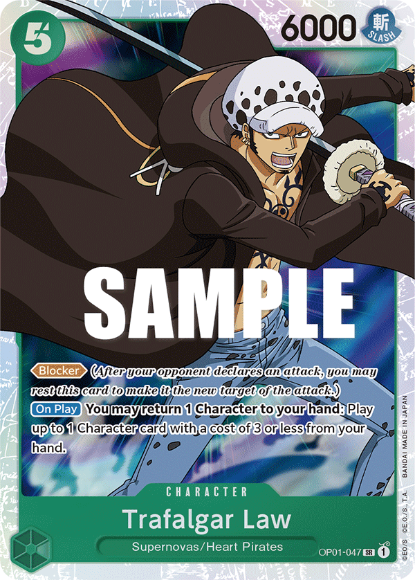 Trafalgar Law [Full Art PRB01] JP OP01-047 One Piece Card Game