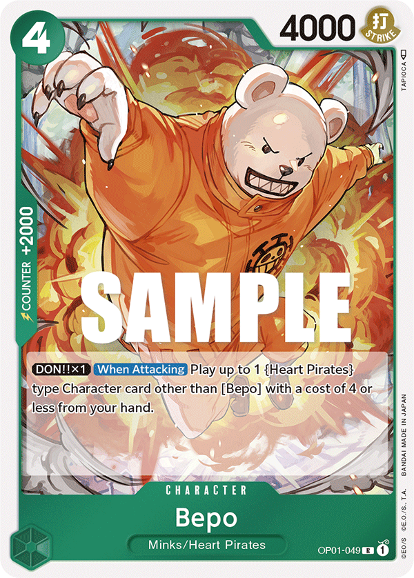 Bepo OP01-049 One Piece Card Game