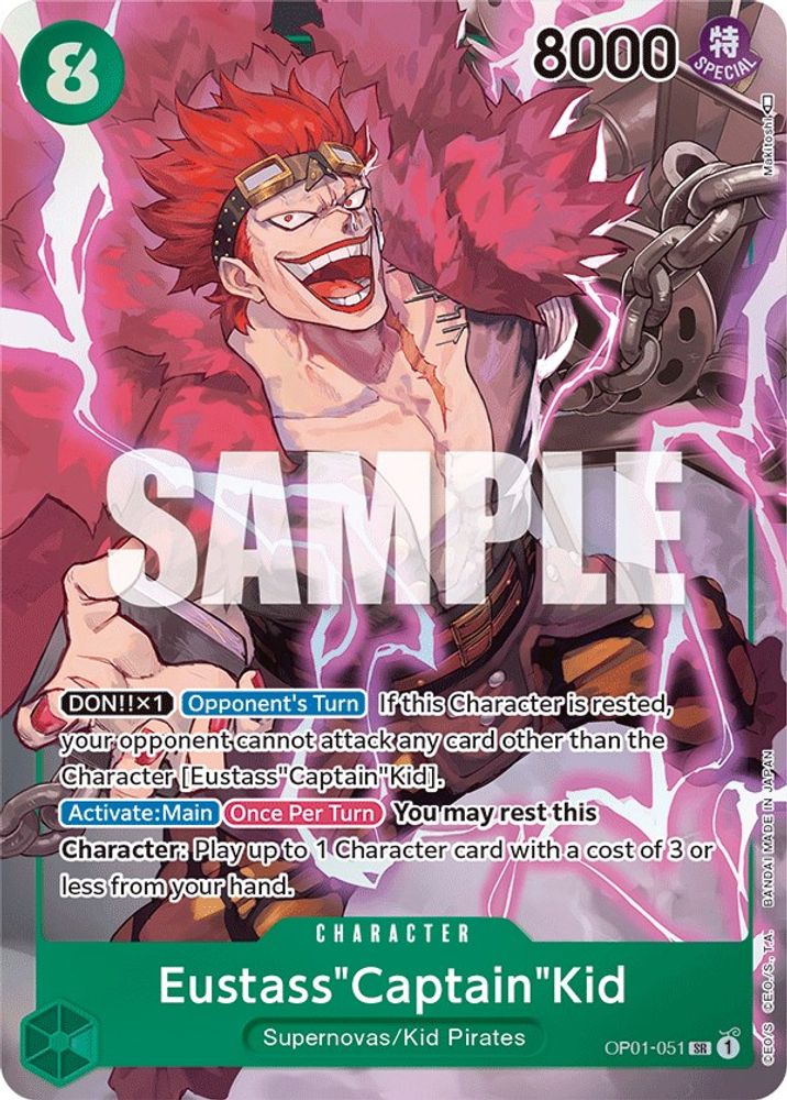 Eustass"Captain"Kid [Alternate Art] OP01-051 One Piece Card Game