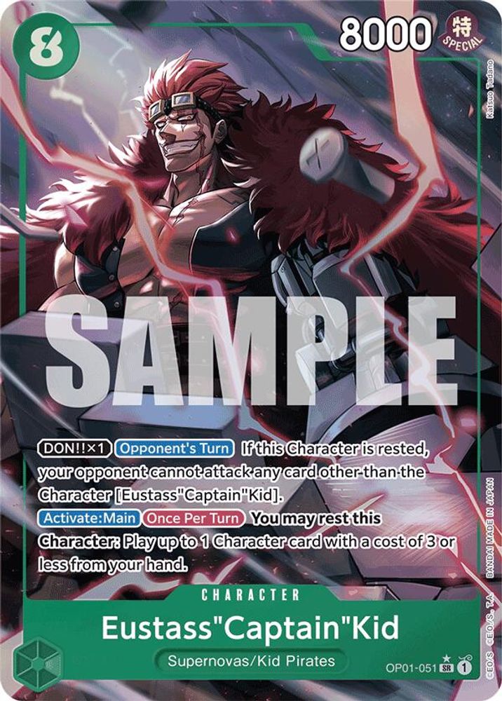 Eustass"Captain"Kid [Full Art PRB01] OP01-051 One Piece Card Game