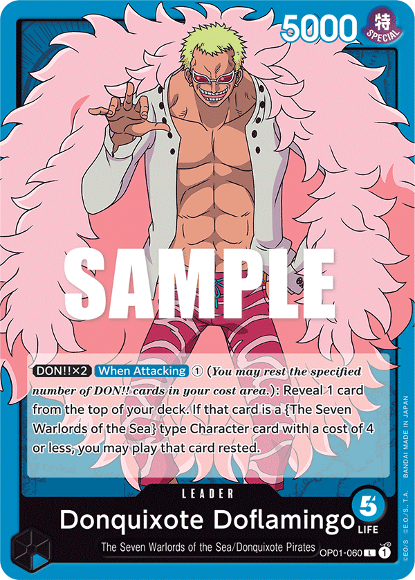 Donquixote Doflamingo OP01-060 One Piece Card Game