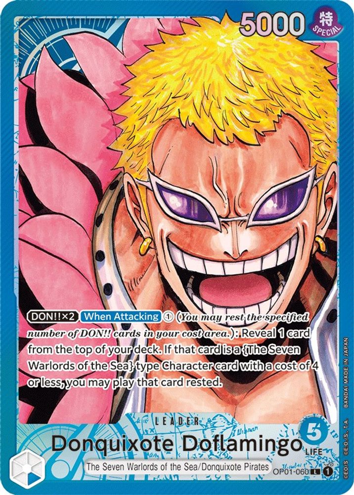 Donquixote Doflamingo [Alternate Art] OP01-060 One Piece Card Game