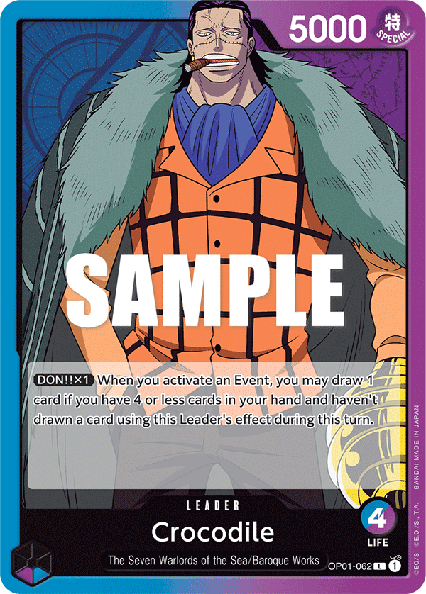 Crocodile OP01-062 One Piece Card Game