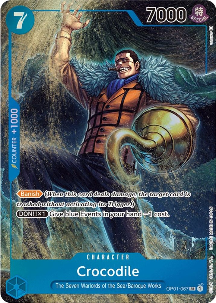 Crocodile [Alternate Art] OP01-067 One Piece Card Game