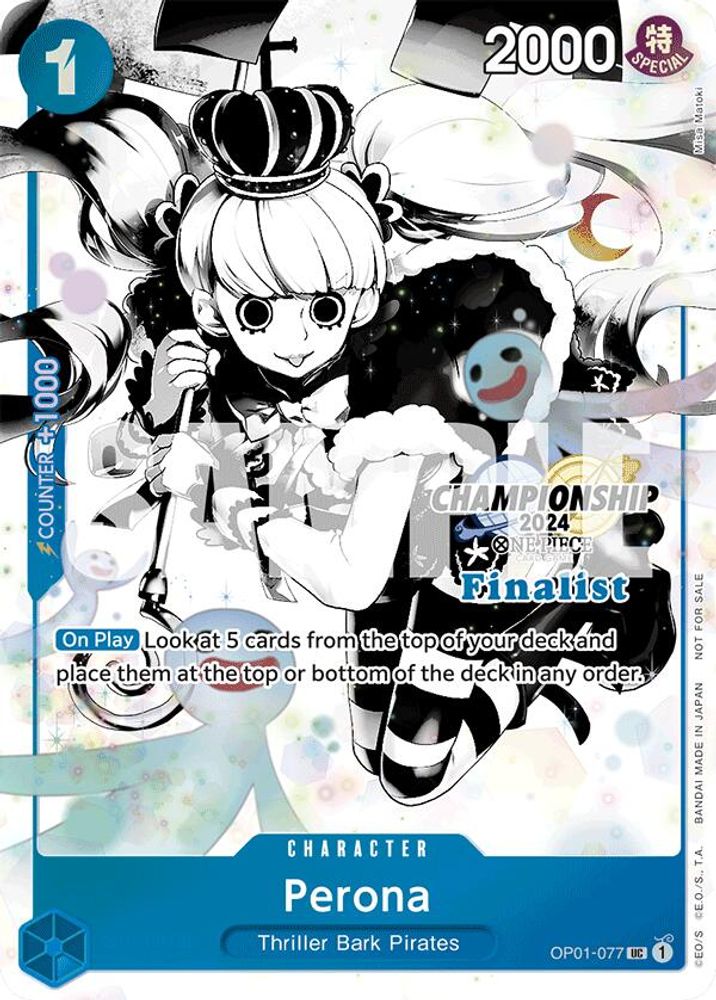 Perona [Championship 2024 Finalist] OP01-077 One Piece Card Game