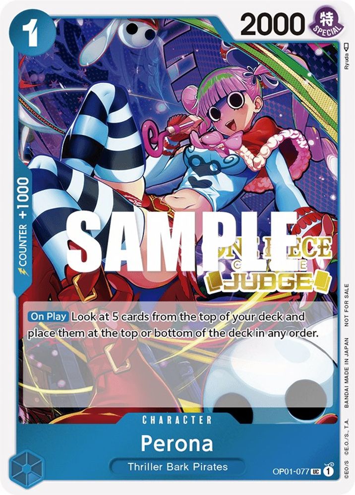 Perona [Judge] OP01-077 One Piece Card Game