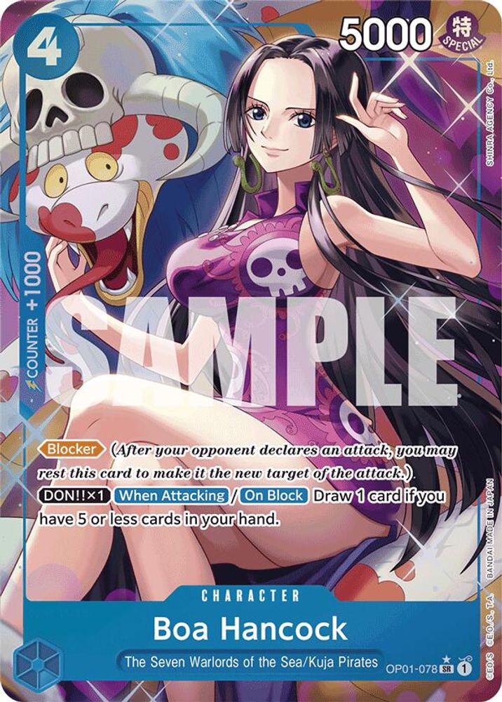 Boa Hancock [Alternate Art PRB01] OP01-078 One Piece Card Game