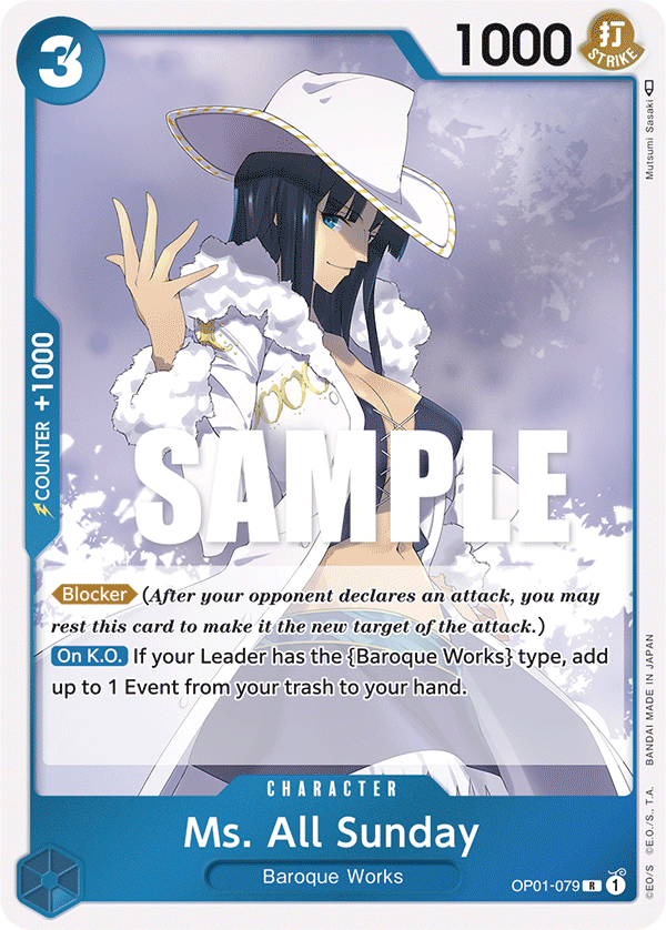 Ms. All Sunday OP01-079 One Piece Card Game