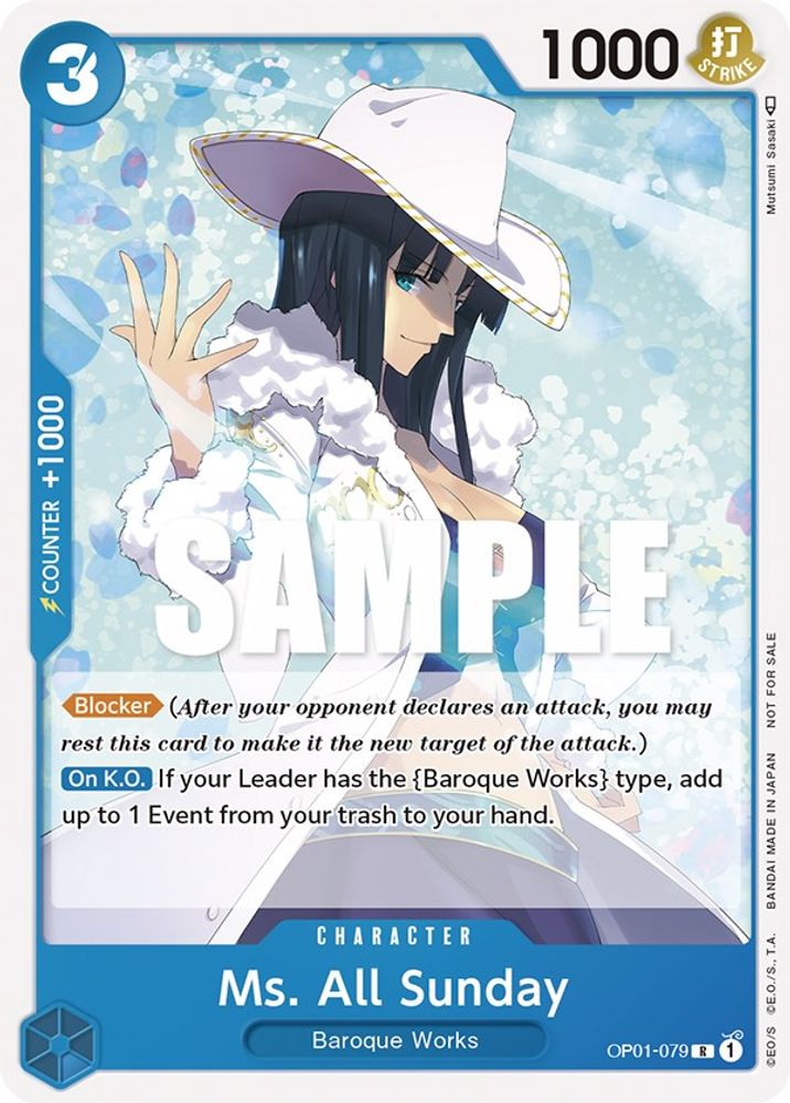 Ms. All Sunday [Promotion] OP01-079 One Piece Card Game