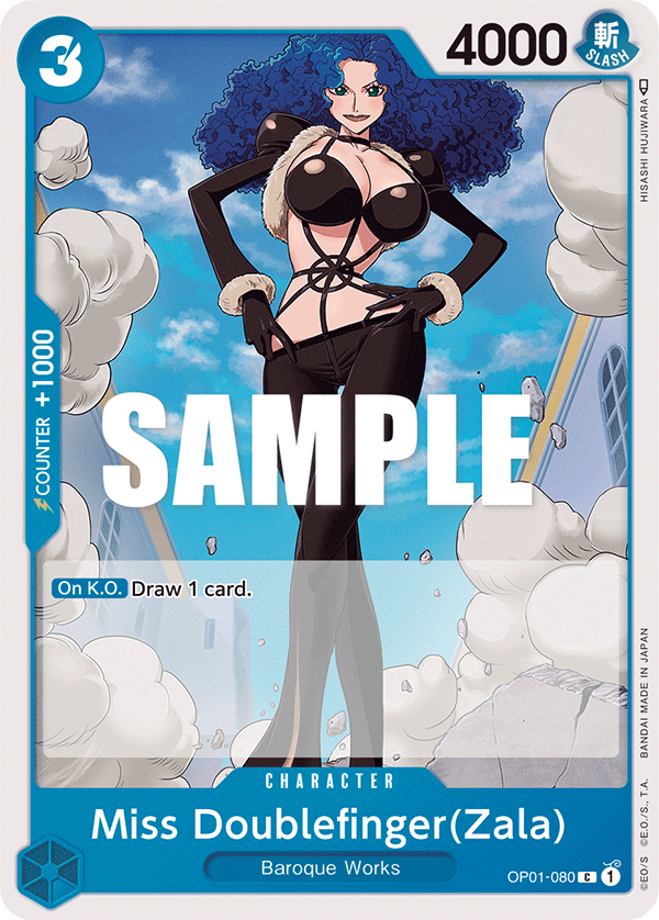 Miss Doublefinger(Zala) OP01-080 One Piece Card Game