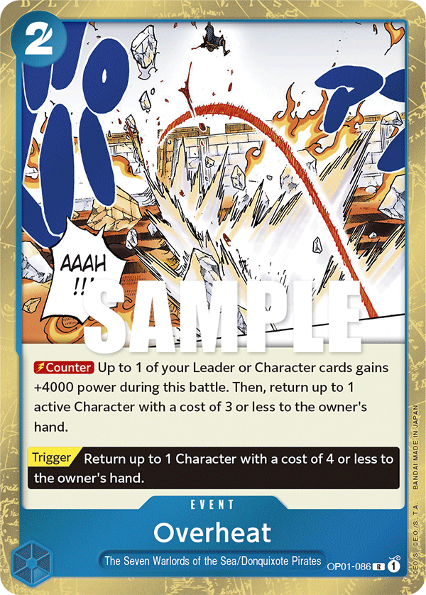 Overheat [Errata] OP01-086 One Piece Card Game