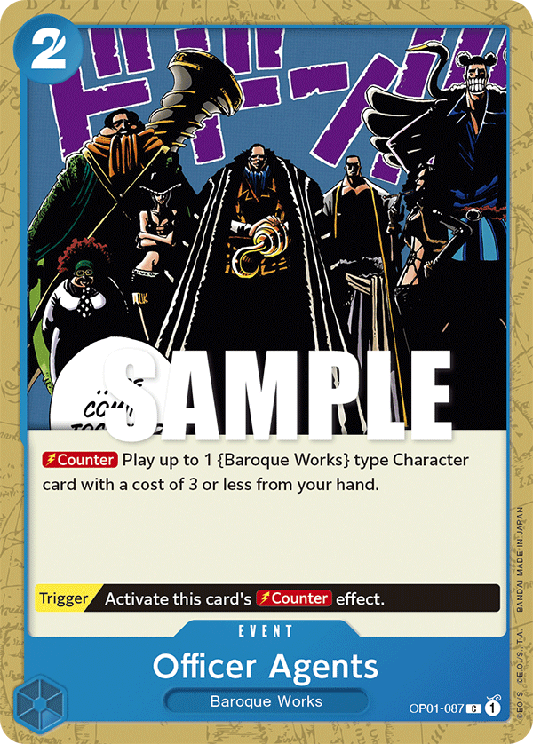 Officer Agents OP01-087 One Piece Card Game