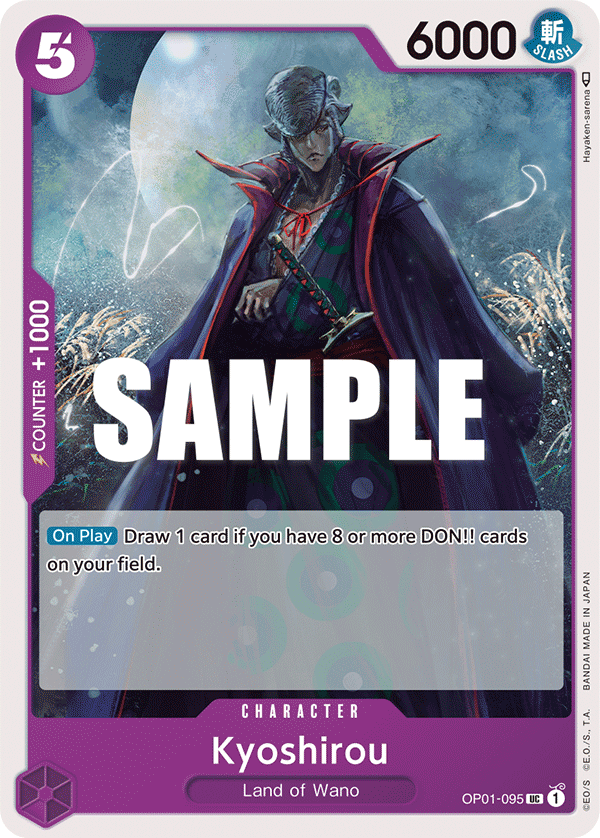Kyoshirou OP01-095 One Piece Card Game