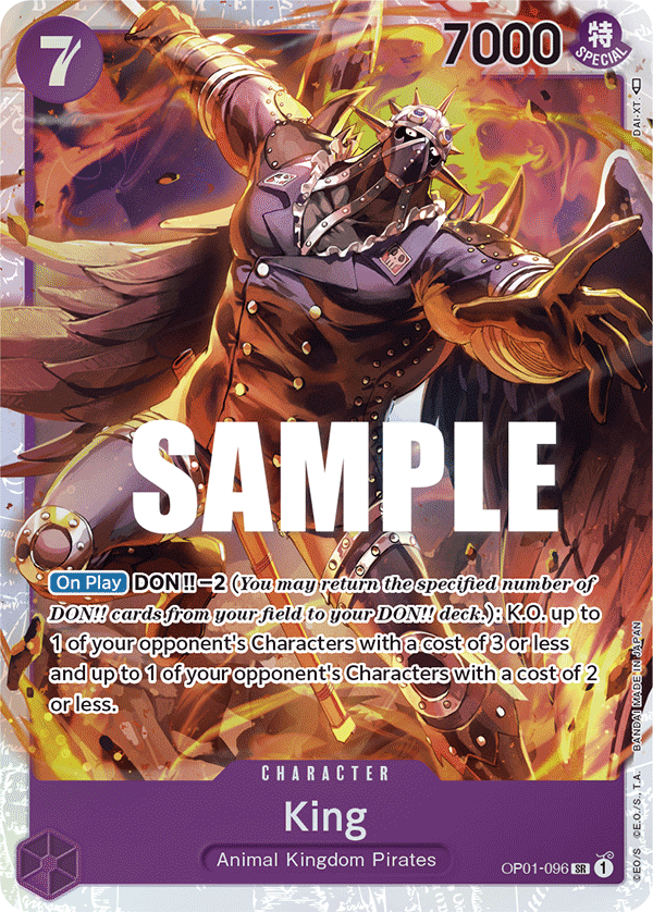 King [Alternate Art] JP OP01-096 One Piece Card Game