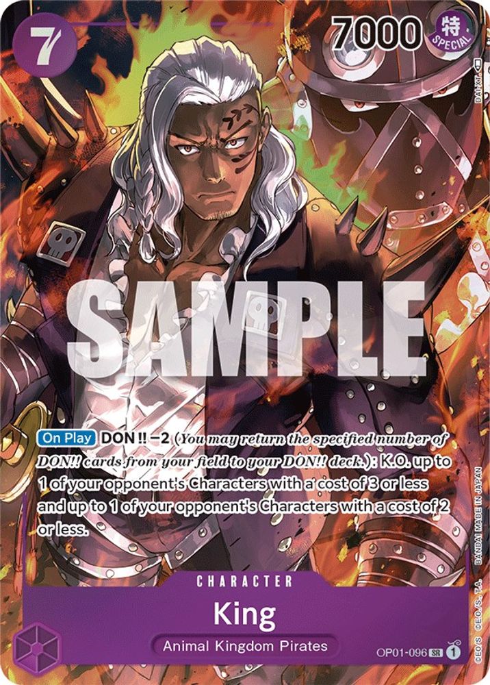 King [Alternate Art] OP01-096 One Piece Card Game