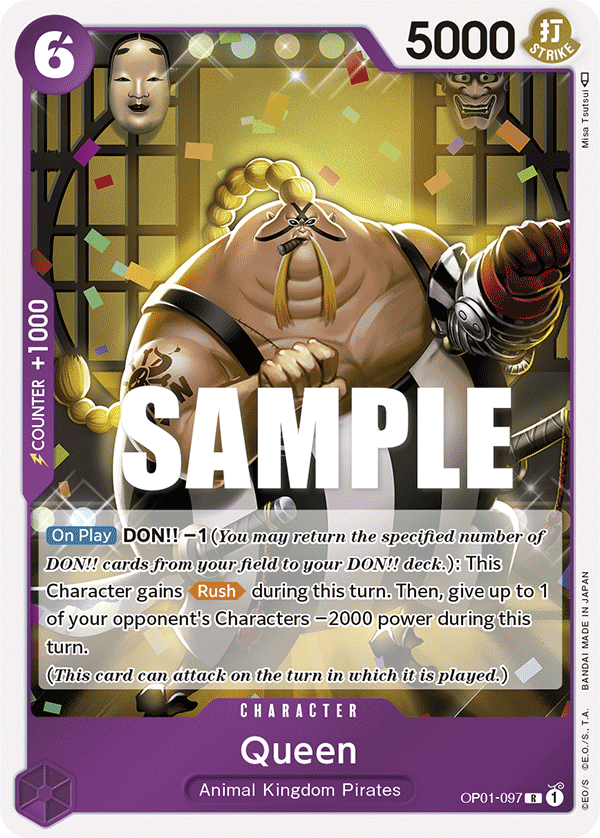 Queen [Errata] OP01-097 One Piece Card Game