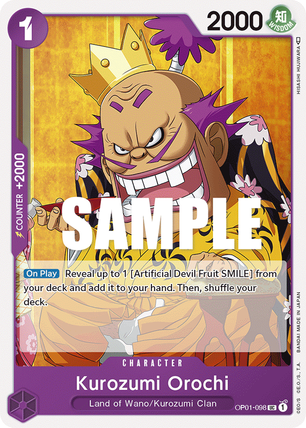 Kurozumi Orochi OP01-098 One Piece Card Game